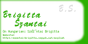 brigitta szantai business card